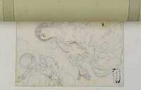 H 054
<br/>
Maria ten Hemel opgenomen (studie)
<br/>
<em>Guercino (1591-1666)</em>